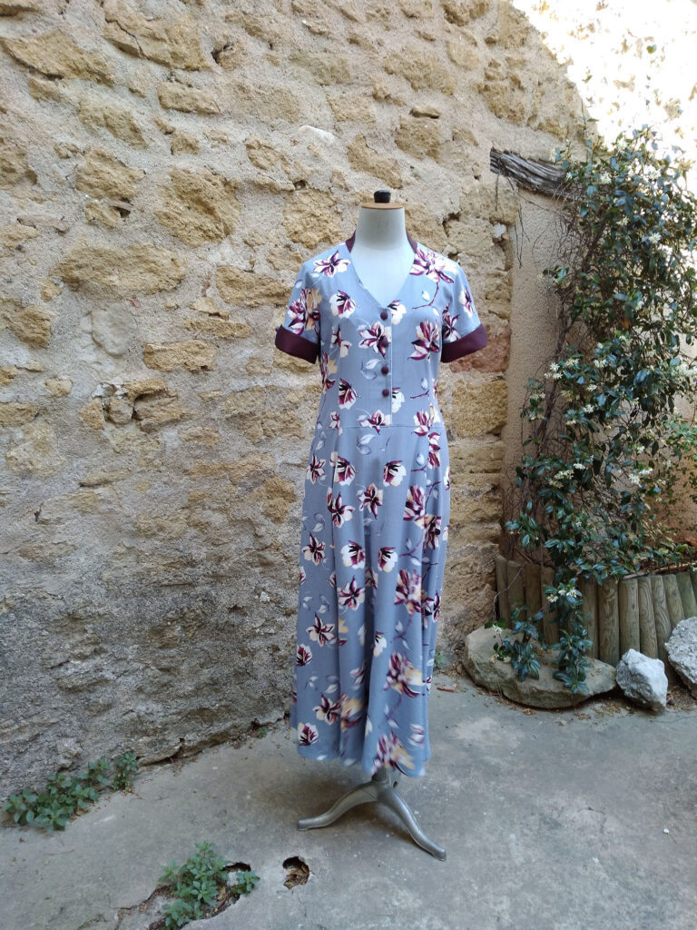 Réalisation robe rétro cours couture Vaucluse