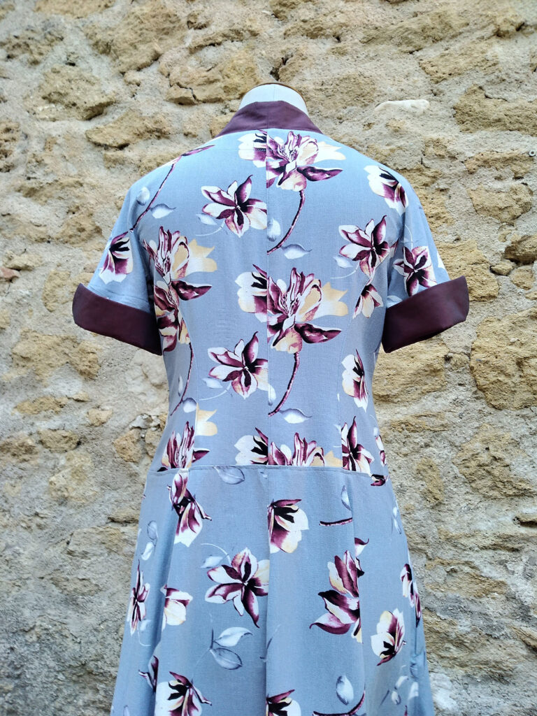 Réalisation robe rétro cours couture Luberon