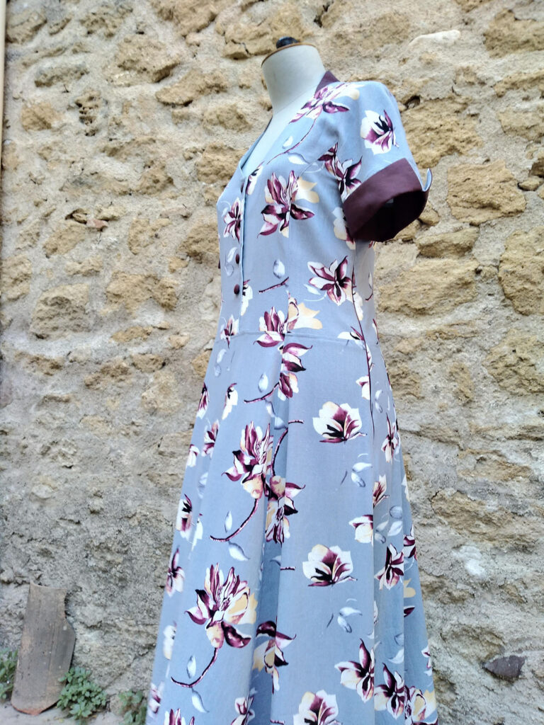 Réalisation robe rétro cours couture